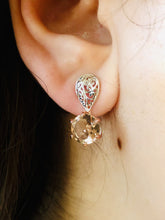 Drop Morganite Earrings